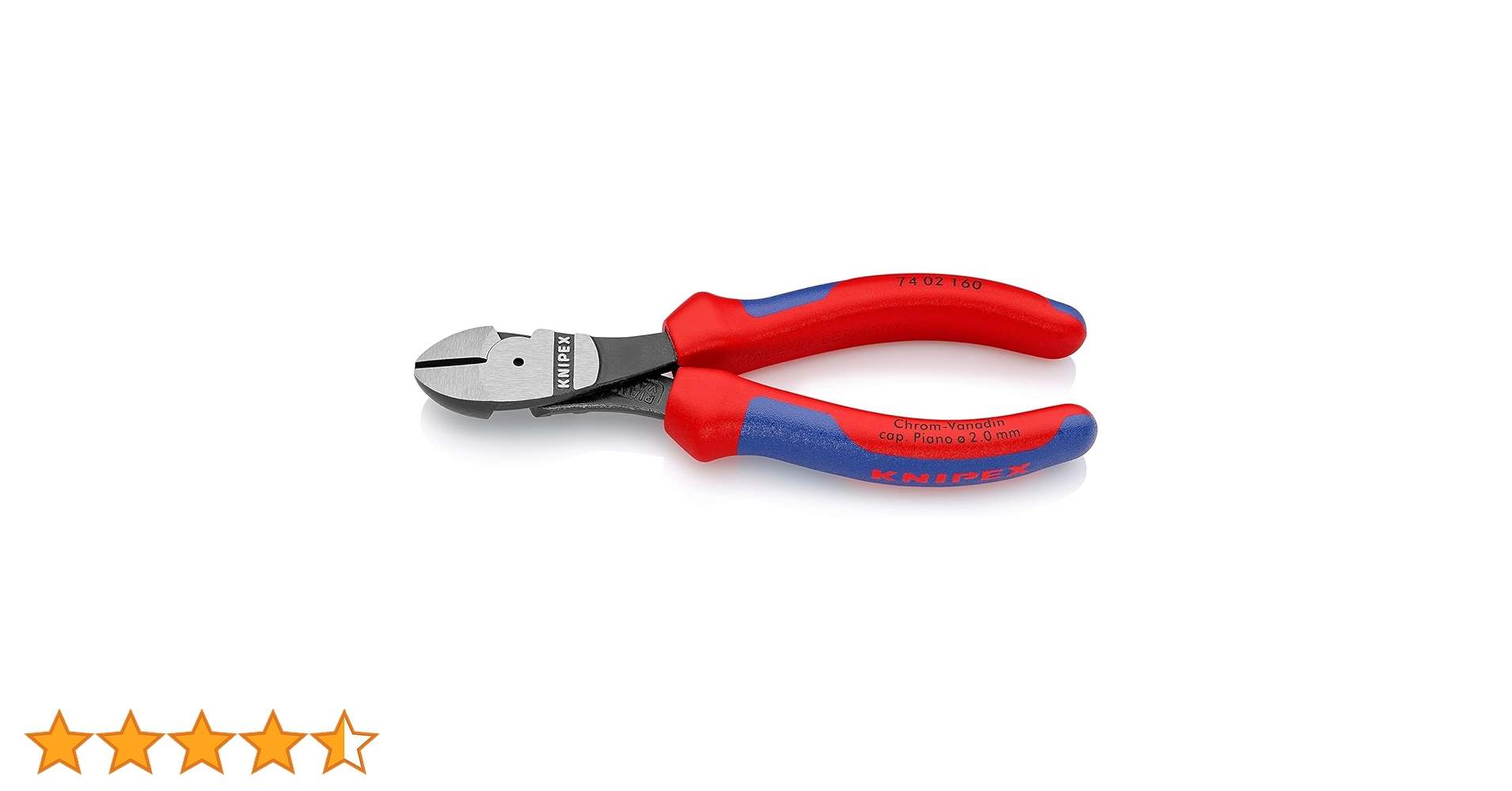 Amazon.co.jp: クニペックス KNIPEX 7402-160 強力型斜ニッパー
